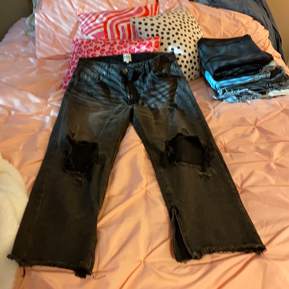 Fun black jeans